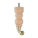 Raw Finish Turned Wooden Sofa Leg  D-E0204R