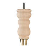 Raw Finish Turned Wooden Sofa Leg  D-E0204R