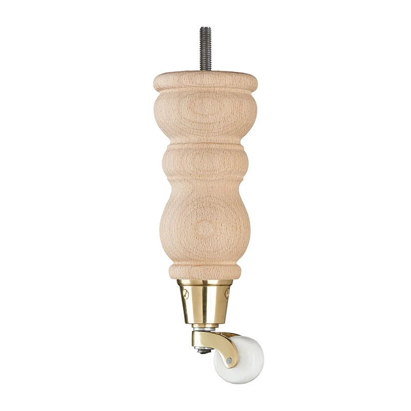 Raw Finish Turned Wooden Sofa Leg  D-E0204R