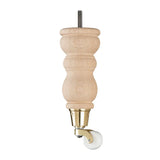 Raw Finish Turned Wooden Sofa Leg  D-E0204R