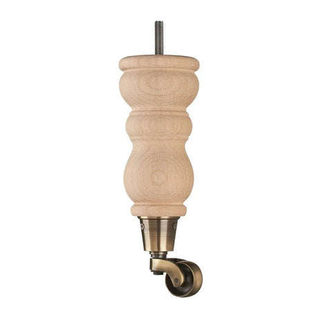 Raw Finish Turned Wooden Sofa Leg  D-E0204R
