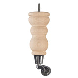 Raw Finish Turned Wooden Sofa Leg  D-E0204R