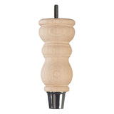 Raw Finish Turned Wooden Sofa Leg  D-E0204R