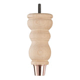 Raw Finish Turned Wooden Sofa Leg  D-E0204R