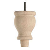 Raw Finish Turned Wooden Sofa Leg  D-E0207R