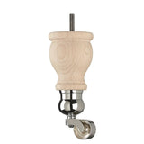 Raw Finish Turned Wooden Sofa Leg  D-E0207R