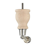 Raw Finish Turned Wooden Sofa Leg  D-E0207R
