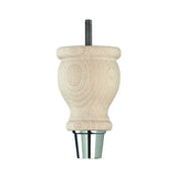 Raw Finish Turned Wooden Sofa Leg  D-E0207R