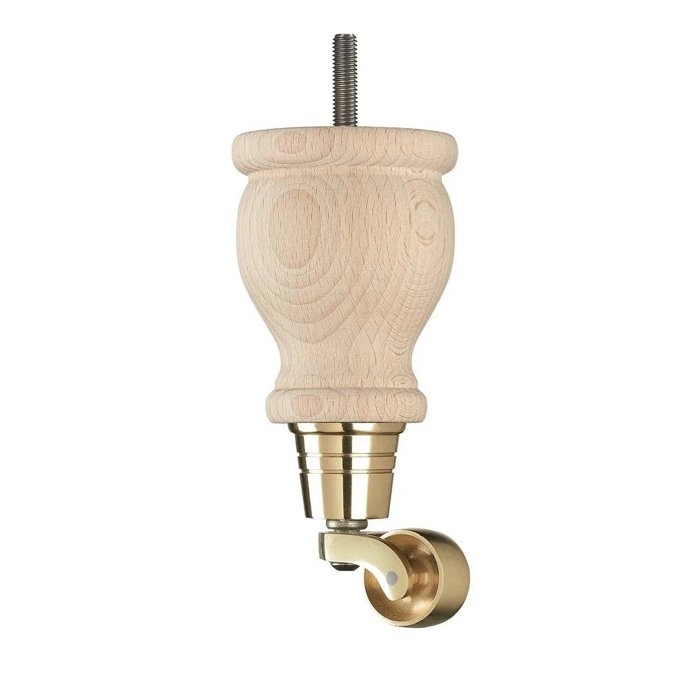 Raw Finish Turned Wooden Sofa Leg  D-E0207R
