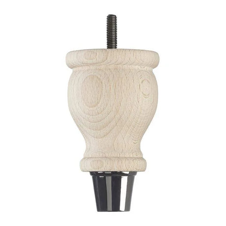 Raw Finish Turned Wooden Sofa Leg  D-E0207R