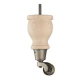 Raw Finish Turned Wooden Sofa Leg  D-E0207R
