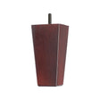 Wooden Sofa Leg 150mm x 75mm  Square Tapered Leg in a Mahogany Finish