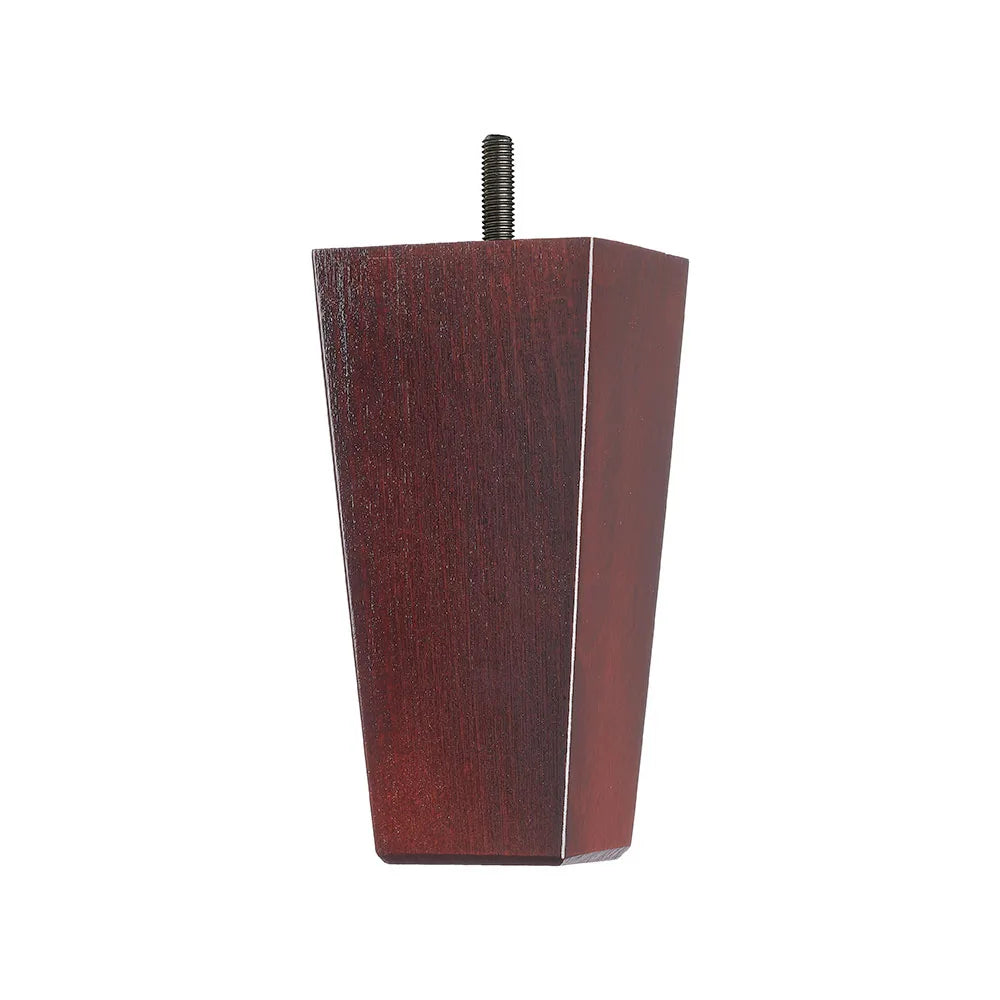 Wooden Sofa Leg 150mm x 75mm  Square Tapered Leg in a Mahogany Finish