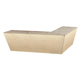 Hand Painted Wooden Sofa Foot 50mm x 165mm x 165mm  Tapered Corner Foot in a Gold Glimmer Finish