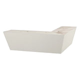 Hand Painted Wooden Sofa Foot 50mm x 165mm x 165mm  Tapered Corner Foot in a Clay Finish