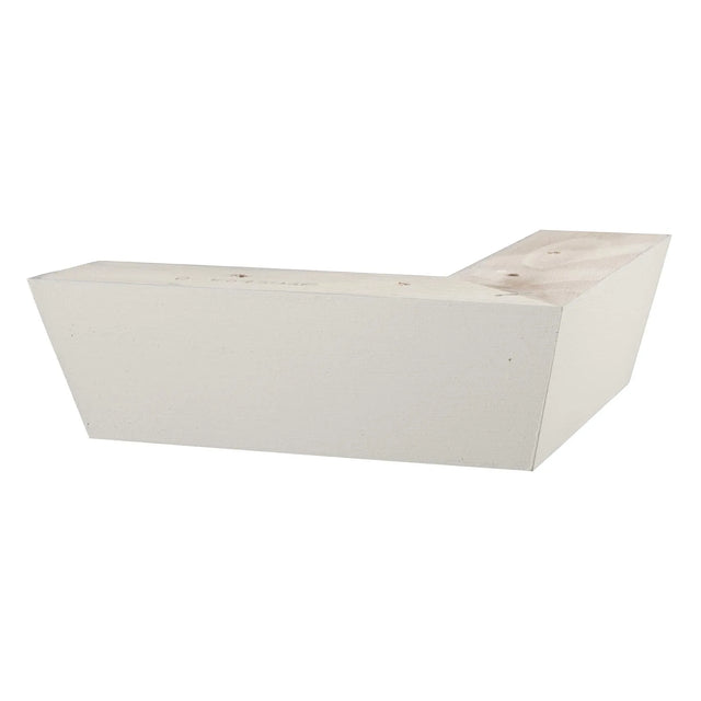 Hand Painted Wooden Sofa Foot 50mm x 165mm x 165mm  Tapered Corner Foot in a Clay Finish