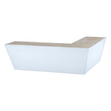 Hand Painted Wooden Sofa Foot 50mm x 165mm x 165mm  Tapered Corner Foot in a Blue Sky Finish