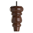 Wooden Sofa Leg 155mm x 85mm  Mahogany Finish