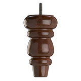 Wooden Sofa Leg 155mm x 85mm  Mahogany Finish
