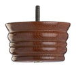 Wooden Sofa Foot 64mm x 115mm  Mahogany Finish