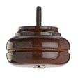 Wooden Sofa Foot (Bun Foot) 53mm x 89mm  Mahogany Finish