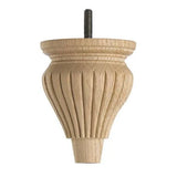Raw Finish Detailed Wooden Sofa Leg  D-E1401R