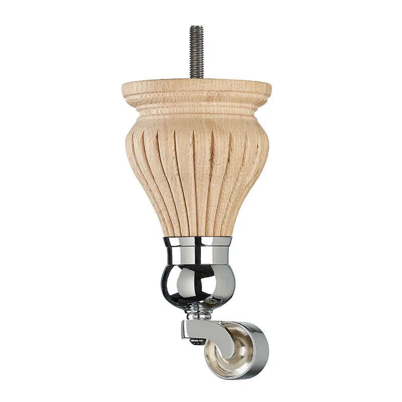Raw Finish Detailed Wooden Sofa Leg  D-E1401R
