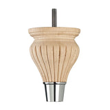 Raw Finish Detailed Wooden Sofa Leg  D-E1401R