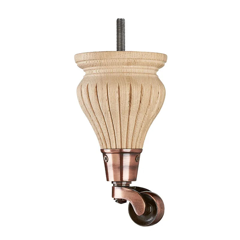 Raw Finish Detailed Wooden Sofa Leg  D-E1401R