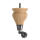 Raw Finish Detailed Wooden Sofa Leg  D-E1401R