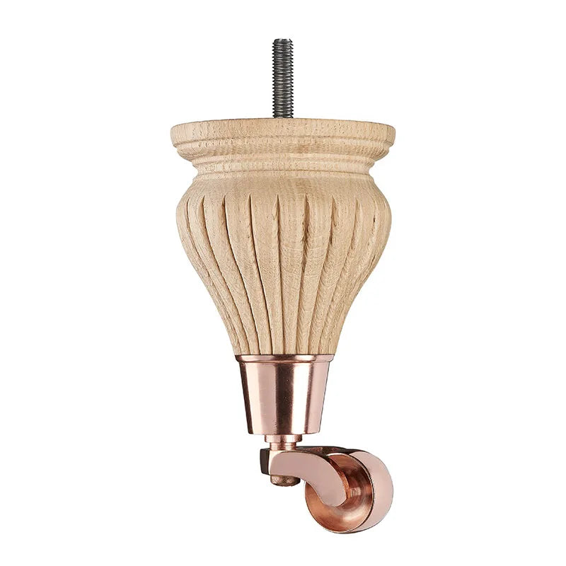 Raw Finish Detailed Wooden Sofa Leg  D-E1401R