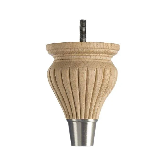 Raw Finish Detailed Wooden Sofa Leg  D-E1401R