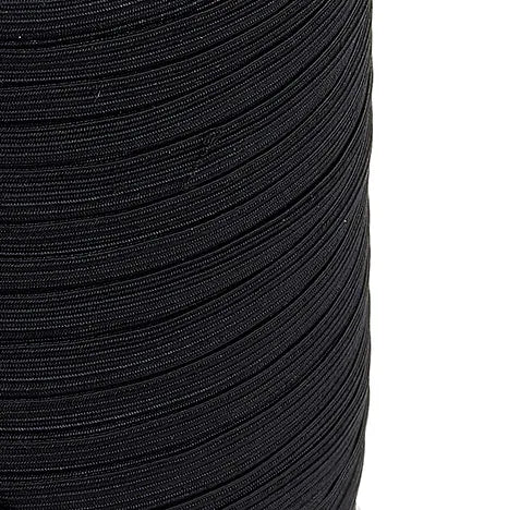 Black Size 16 Elastic Cord  100 mtr Reel