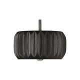 Hand Painted Wooden Sofa Foot (Bun Foot) 70mm x 140mm  Black Carbon
