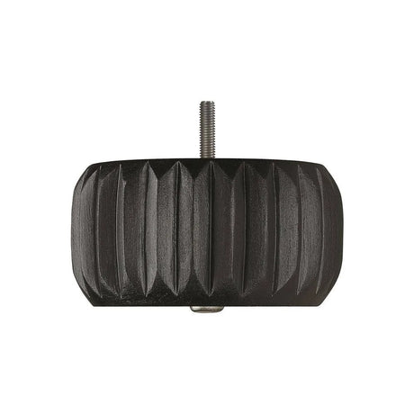 Hand Painted Wooden Sofa Foot (Bun Foot) 70mm x 140mm  Black Carbon