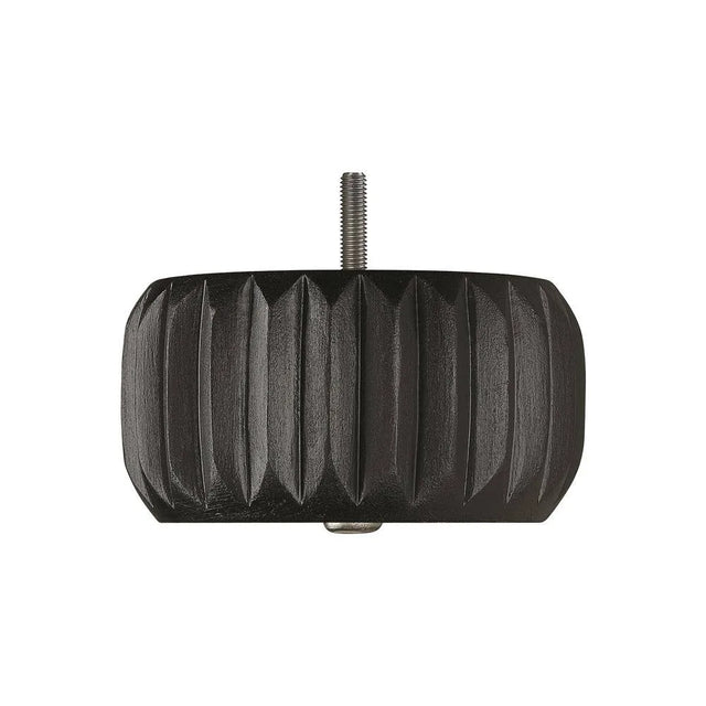 Hand Painted Wooden Sofa Foot (Bun Foot) 70mm x 140mm  Black Carbon