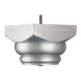 Hand Painted Wooden Sofa Foot 105mm x 150mm  Silver Shimmer