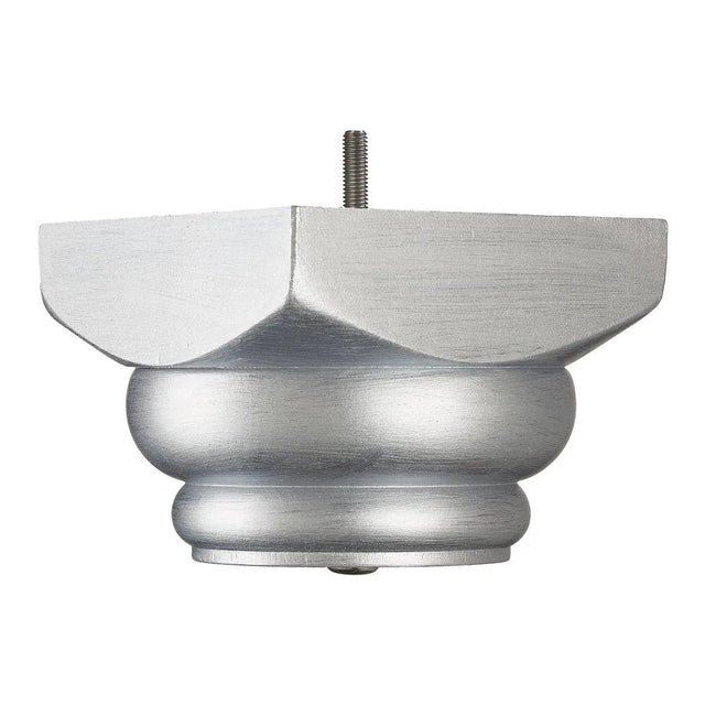 Hand Painted Wooden Sofa Foot 105mm x 150mm  Silver Shimmer