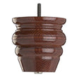 Wooden Sofa Leg 112mm x 108mm  Mahogany Finish
