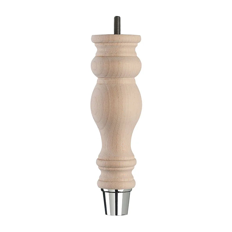 Raw Finish Turned Wooden Sofa Leg  D-E5053R