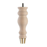 Raw Finish Turned Wooden Sofa Leg  D-E5053R