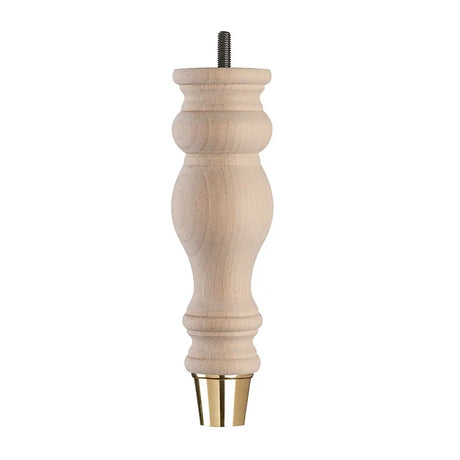 Raw Finish Turned Wooden Sofa Leg  D-E5053R