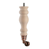 Raw Finish Turned Wooden Sofa Leg  D-E5053R
