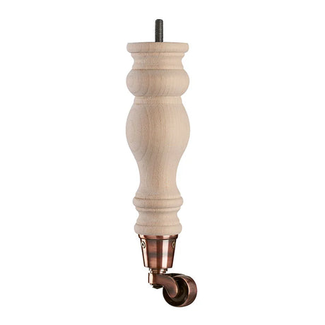 Raw Finish Turned Wooden Sofa Leg  D-E5053R