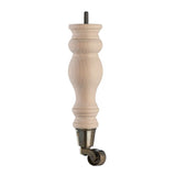 Raw Finish Turned Wooden Sofa Leg  D-E5053R