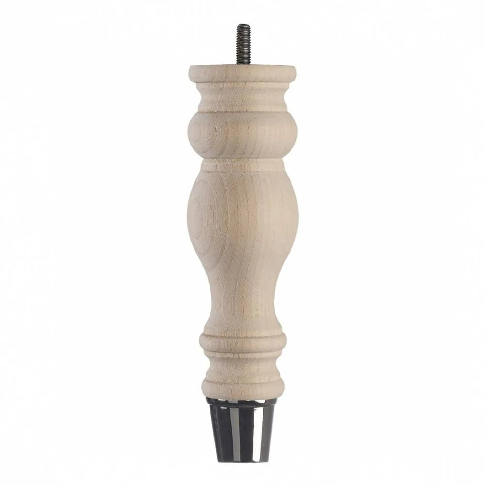 Raw Finish Turned Wooden Sofa Leg  D-E5053R