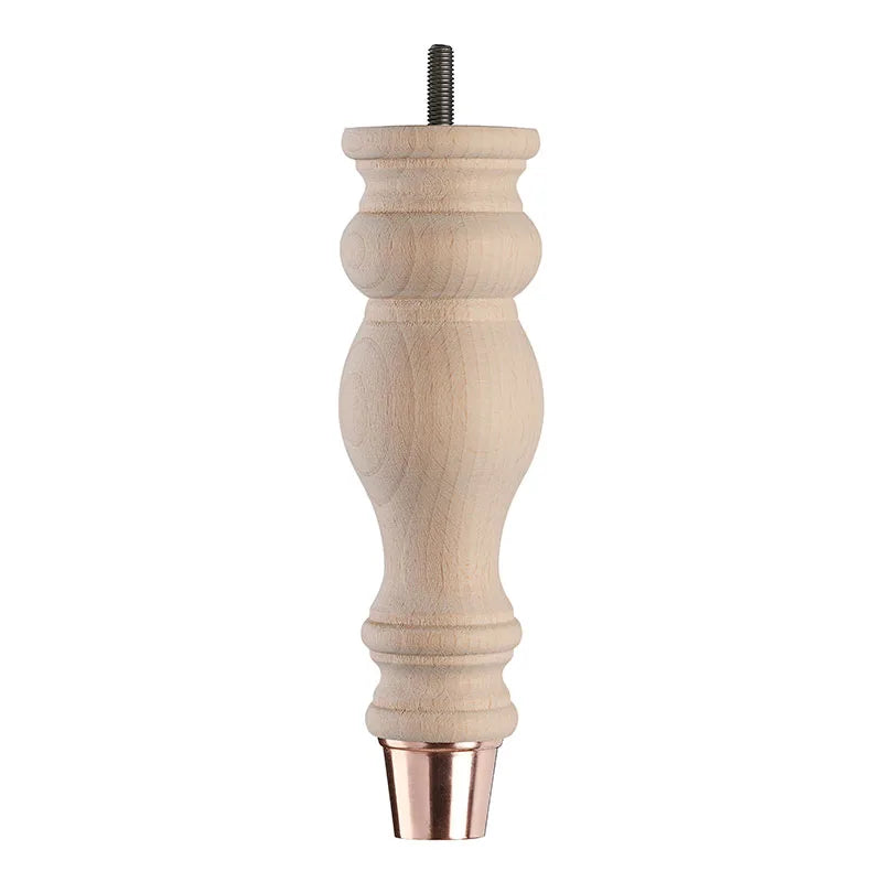Raw Finish Turned Wooden Sofa Leg  D-E5053R