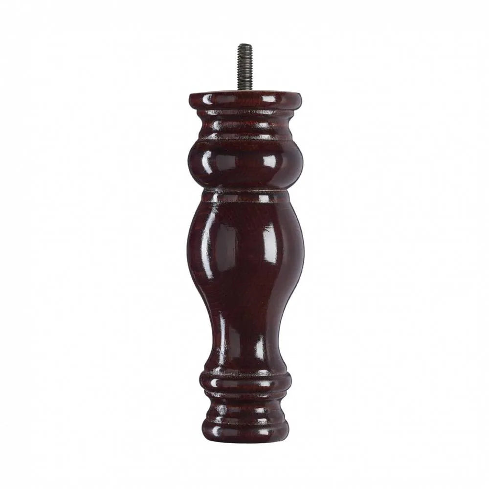 Wooden Sofa Leg 185mm x 66mm  Mahogany