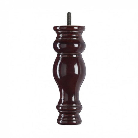 Wooden Sofa Leg 185mm x 66mm  Mahogany