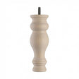 Wooden Sofa Leg 185mm x 66mm  Raw Finish